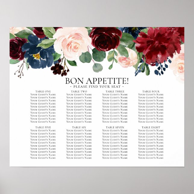 Boho Bloom | Übersicht über die achter Schiffe in  Poster (Vorne)