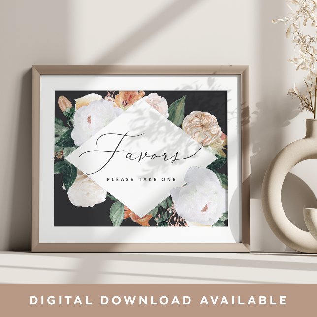 Boho Blooms Gastgeschenk Hochzeit Sign Poster (Von Creator hochgeladen)