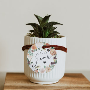 Boho Blooms Ließ Liebe wachsen Pflanze oder Saatgu Geschenkanhänger
