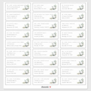 Boho Blooms   Private Guest Address Labels