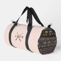 Boho Blooms und Pfeile Mit Monogramm