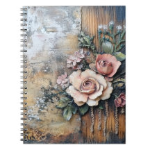 Boho Blossom Spiral Notebook
