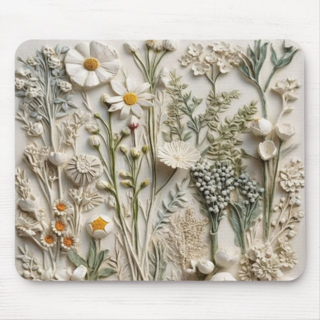 Boho Blossoms Mousepad (Vorne)