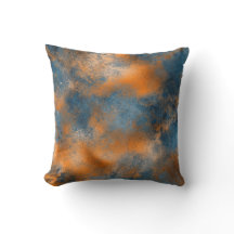 Boho Blue Copper Graphic Abstrakt