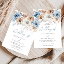 Boho Blue: Dusty Blue Bohemisch Floral Wedding