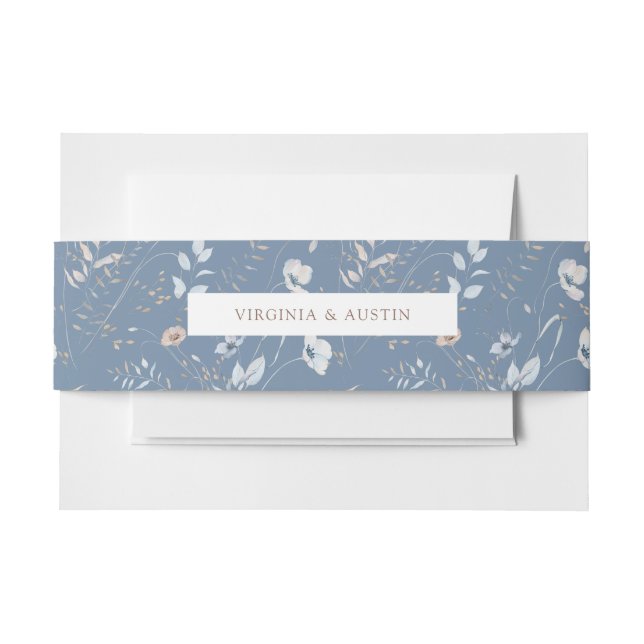 Boho Blue Floral Bly Band (Vorderseite Beispiel)