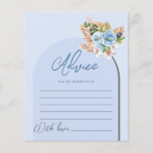 Boho Blue Pampass Grass Dessert Baby Showspiele