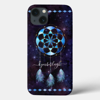 Boho Blue Tribal Celestial Mandala Dreamcatcher Case-Mate iPhone Hülle