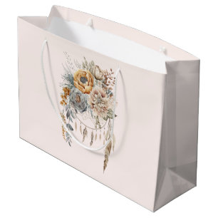 Boho Blume Bouquet und Dreamcatcher Große Geschenktüte