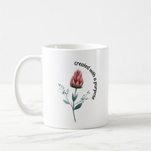 Boho Blume Christlicher Zitat Kaffeetasse