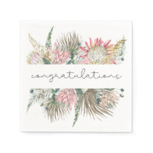 Boho Blume Cocktail Napkins