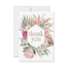 Boho Blume Dusche Danke, Card