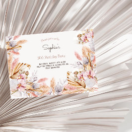 Boho Blume Erwachsene Einladung zum Geburtstag
