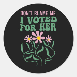 Boho Blume geben mir nicht die Schuld, dass ich fü Runder Aufkleber