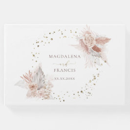 Boho Blume gestalten Hochzeitsgast Gästebuch