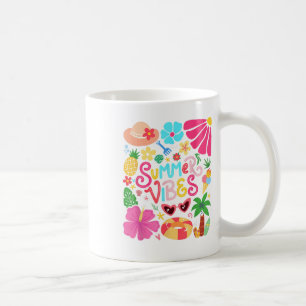 Boho Blume Hello Summer Vibes Funny Beach Life Me Kaffeetasse