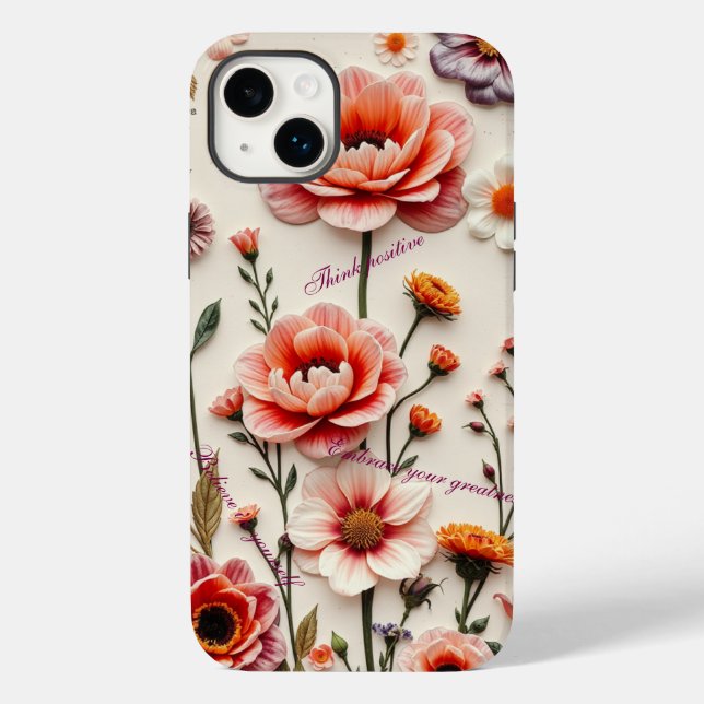 boho-Blume - individualisierbares Angebot Case-Mate iPhone Hülle (Rückseite)