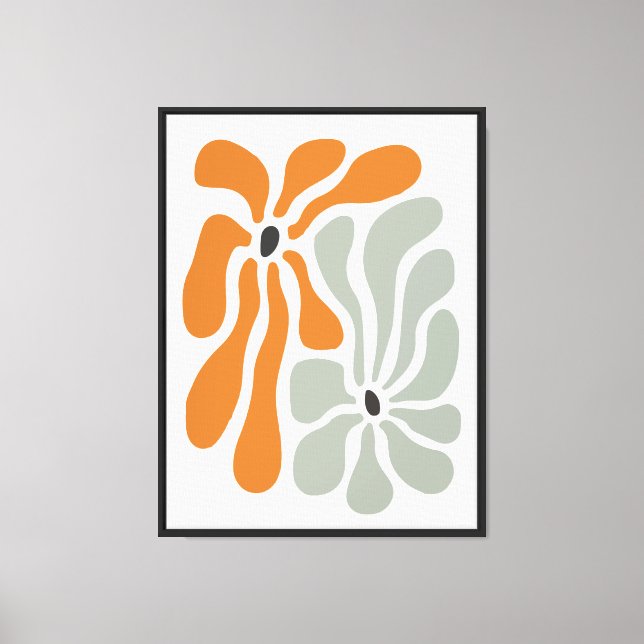 Boho-Blume Leinwanddruck (Vorderseite)