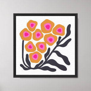 Boho-Blume Leinwanddruck