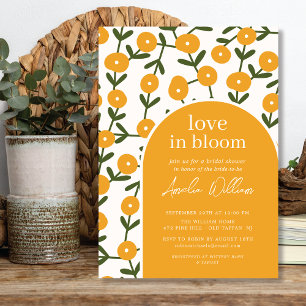 Boho Blume Liebe im Bloom-Brautparty Einladung