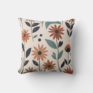 Boho Blume modern Kissen