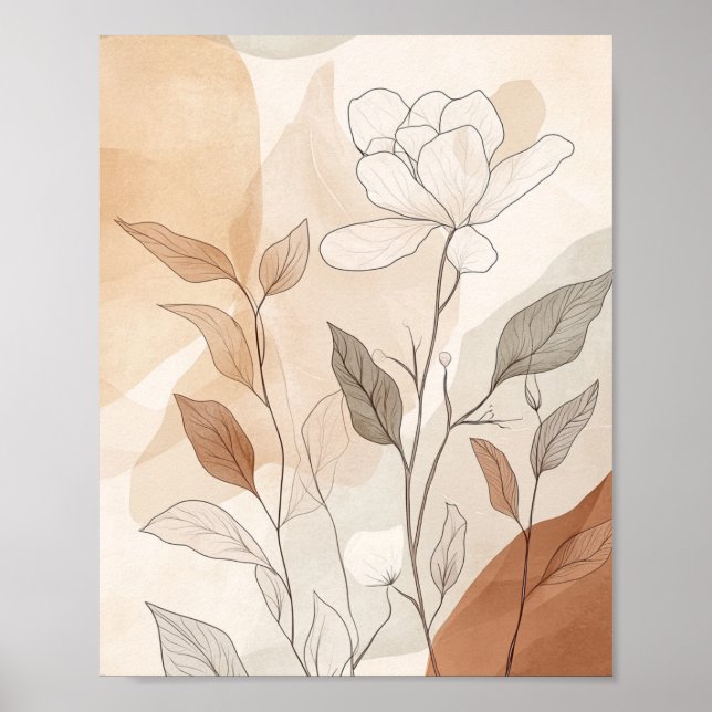 Boho Blume moderne Dekoration (Vorne)