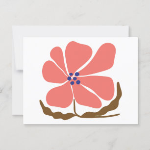 Boho Blume Postkarte
