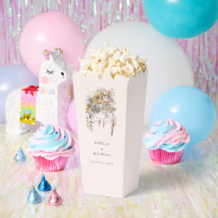 Boho Blume und Dreamcatcher - Hochzeit Geschenkschachtel