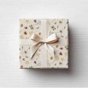 Boho Blume Wrapping Paper Geschenkpapier