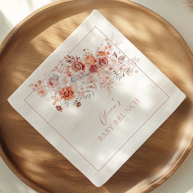 Boho-Blumen-Baby-Brunch Serviette (Von Creator hochgeladen)