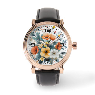 Boho-Blumen-Cliparts zum Muttertag-61983 Armbanduhr