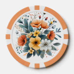 Boho-Blumen-Cliparts zum Muttertag-61983 Pokerchips