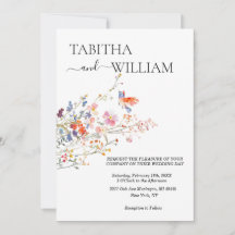 Boho-Blumen-Hochzeit mit Wildblumen