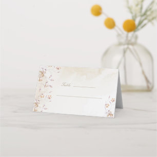 Boho-Blumen-Hochzeitsplatzkarte Platzkarte