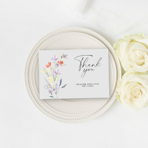Boho-Blumen-Junggesellinnen-Abschied Dankeskarten Karte