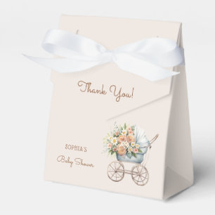Boho-Blumen-Kinderwagen-Baby-Party Geschenkschachtel