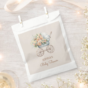 Boho-Blumen-Kinderwagen-Baby-Party Geschenktütchen