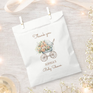 Boho-Blumen-Kinderwagen-Baby-Party Geschenktütchen
