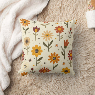 Boho-Blumen Kissen