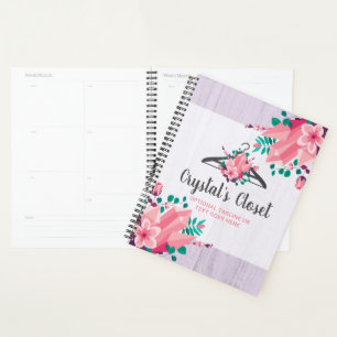 Boho Blumen Kleiderbügel Schrank Mode Boutique Planer