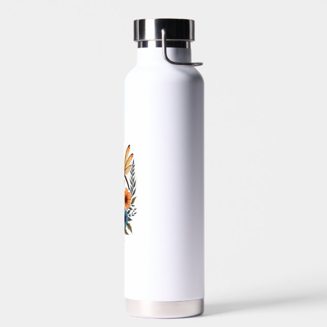 Boho-Blumen-Libelle Trinkflasche (Links)