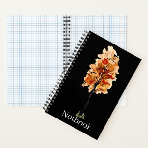Boho-Blumen-Linienkunstzeichnung Personalisierte H Notizbuch