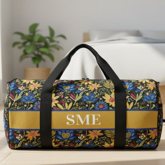 Boho-Blumen-Monogramm-Geschenk für Sie Duffle Bag