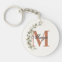 Boho-Blumen-Monogramm personalisiert
