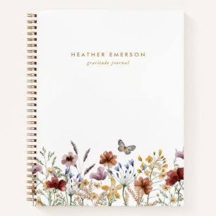 Boho Blumen Notizbuch