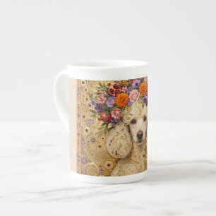 Boho-Blumen-Pudel Prozellantasse