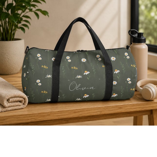 Boho-Blumen-Regenbogen Duffle Bag (Von Creator hochgeladen)