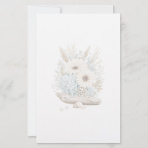 Boho-Blumen-Schreibpapier Briefpapier