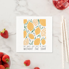 Boho-Blumen-Zitate Serviette