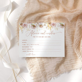 Boho Blumenberatung und wünscht Brautparty-Karte